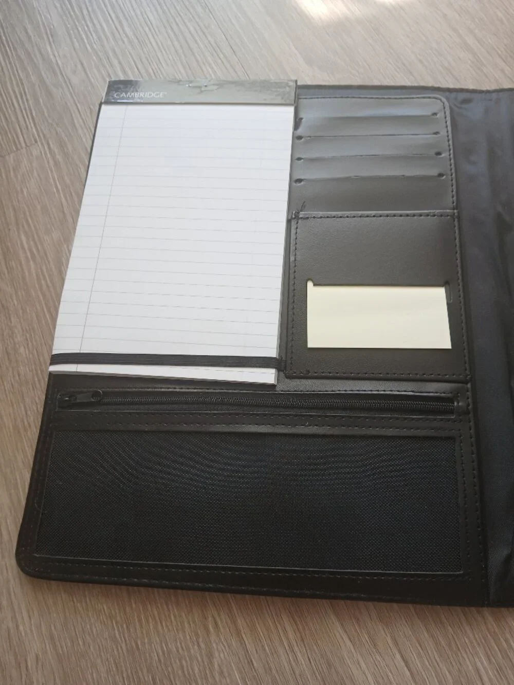 NWOT CAMBRIDGE BLACK PROFESSIONAL NOTEBOOK PADFOLIO